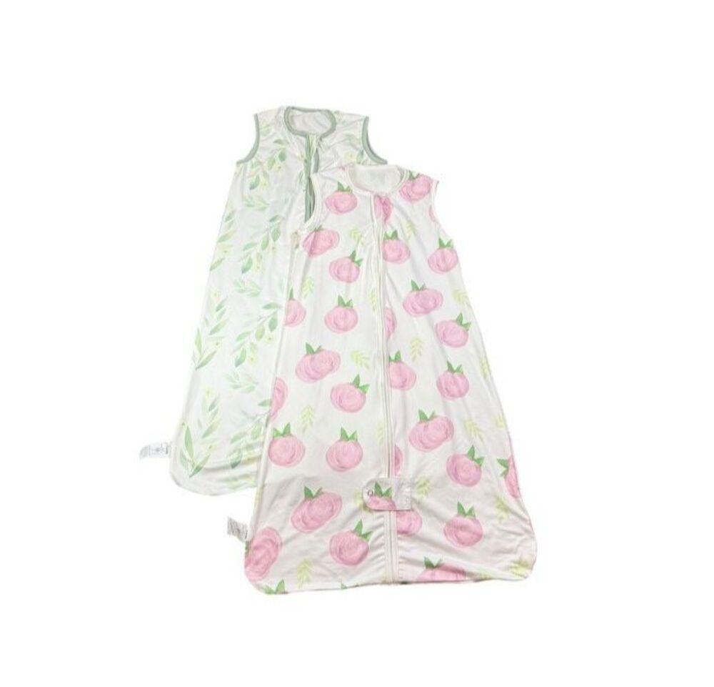 Totaha Baby Sleep Sack Lot Wearable Blanket Sleeper Girls Floral Leaves NWOT